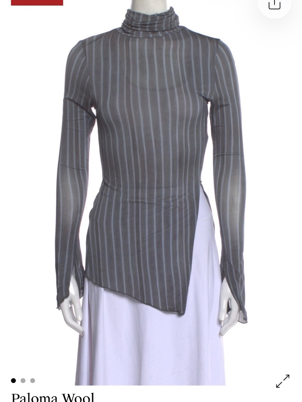 ISO: Paloma Wool Grey Stripe Turtleneck Top